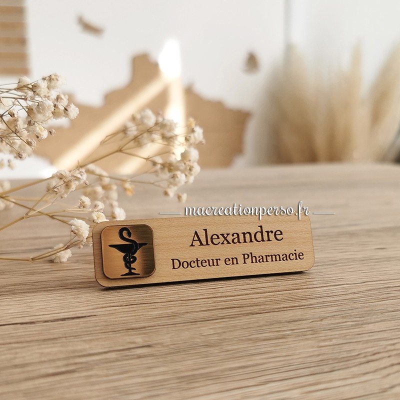 badge docteur en pharmacie Alexandre